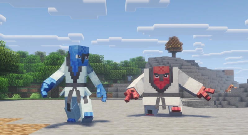 Sawk & Throh in Cobblemon 1.7.2