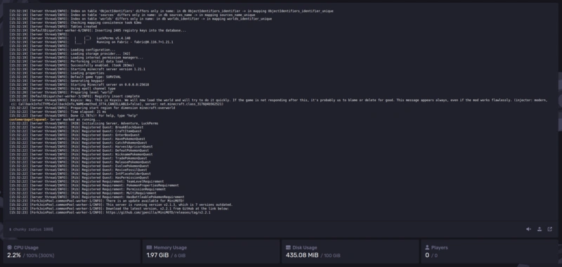 Set Chunky Radius via Console