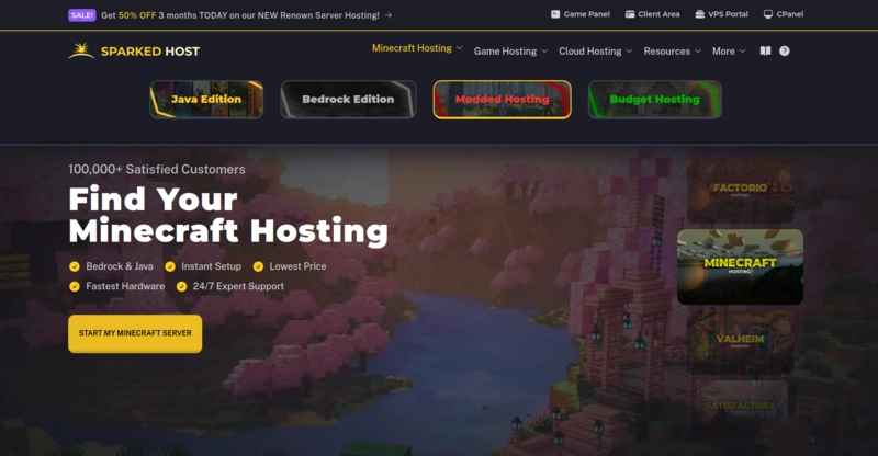 Sparked Host Homepage